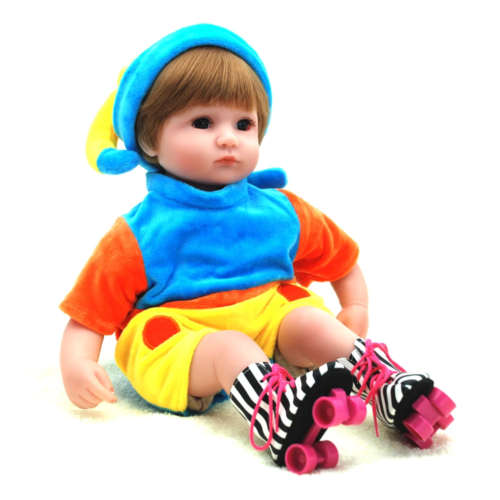 Nicoseewonder 16 дюймов bonecas Bebe Reborn Baby Куклы хлопок Средства ухода за кожей малыша
