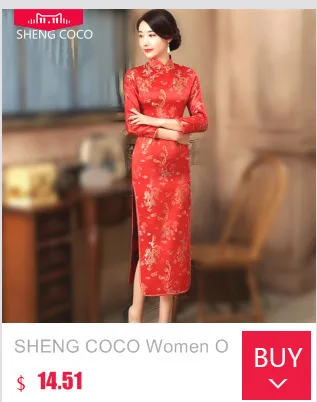 SHENG COCO женские элегантные платья Китайский Cheongsam длинное атласное платье Банкетный Ципао с цветами китайские платья Qipao Женская Роба в