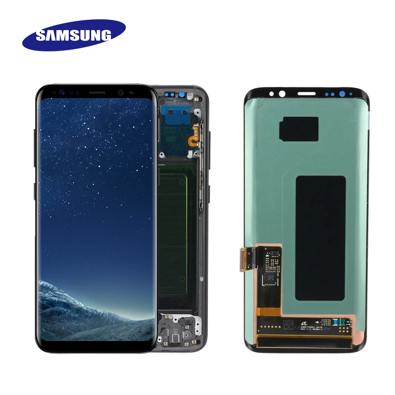 AMOLED для SAMSUNG galaxy S8 G950 G950F ЖК-дисплей сенсорный экран дигитайзер Замена для SAMSUNG galaxy S8 ЖК-дисплей