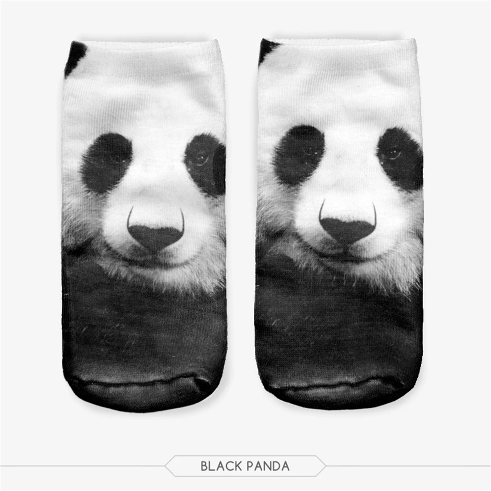 

3D Printing Animal women Socks Casual Cute Animal modelling Sock Unisex Cut Ankle Socks Multiple Colors Shark Tiger Panda sock