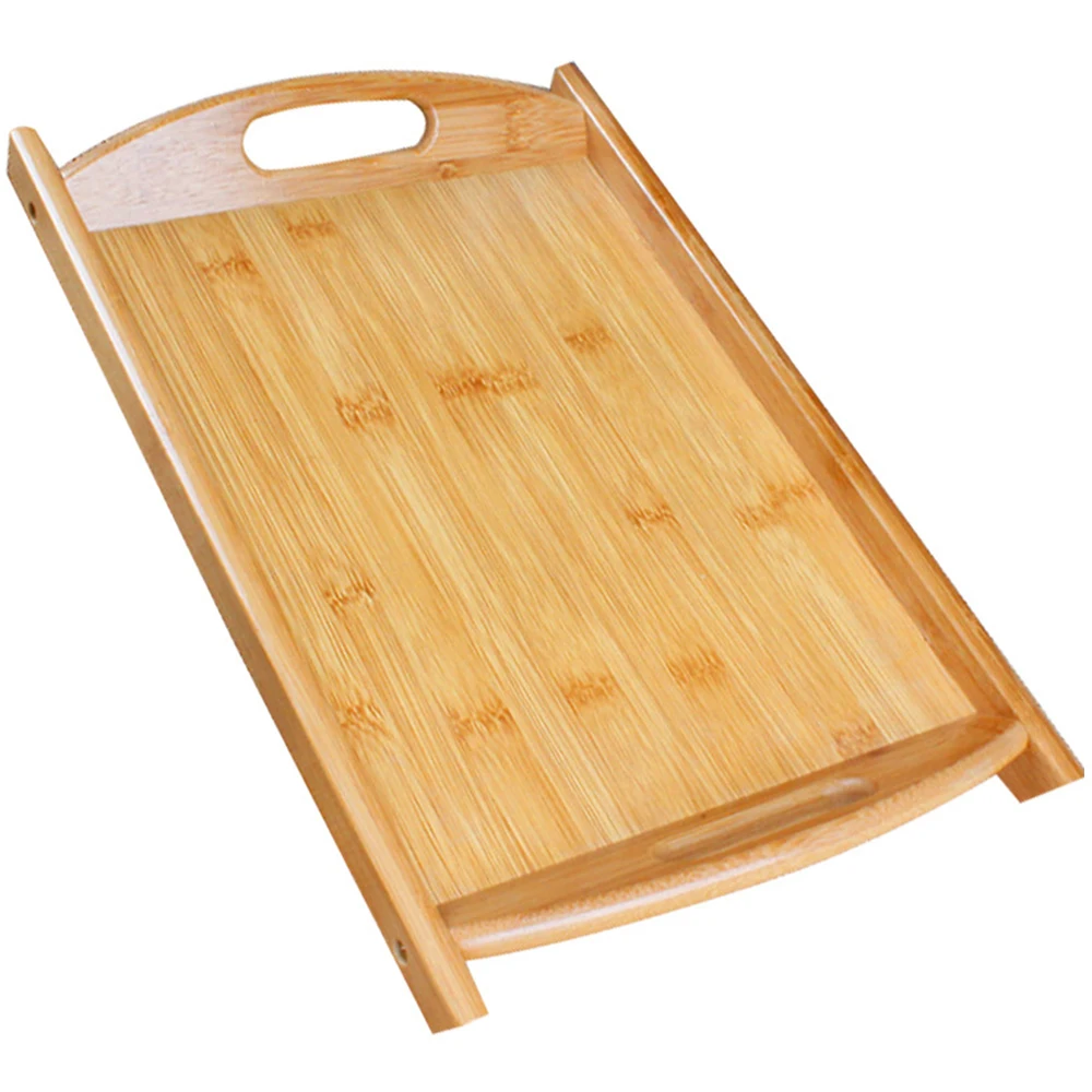 

54*35cm Rectangular Bamboo Tray Tea Art Bamboo Tray Household Articles Wooden Pallet Wooden Serving Tray Tea Cutlery Trays