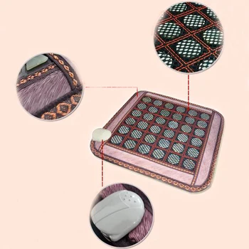 

Good & Free shipping! Natural Tourmaline Jade Mat Office&Home Health Care Pad Yoga Mat AC220V 45*45CM