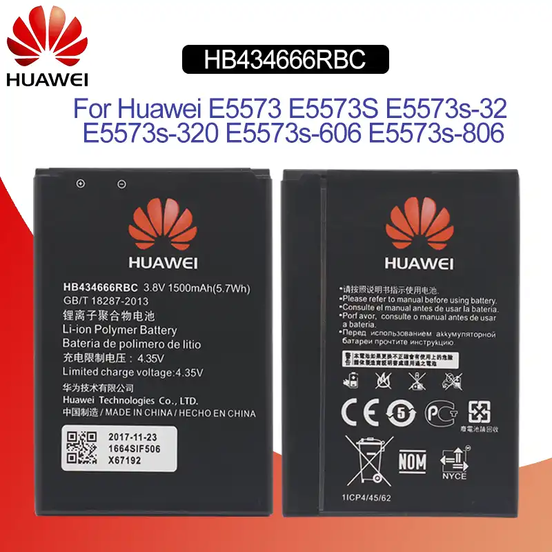 Original Battery For Huawei Hb434666rbc 1500mah For Huawei E5573 E557 E5573s 320 E5573s 606 E5573s 806 Replacement Phone Battery Mobile Phone Batteries Aliexpress