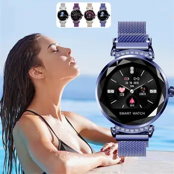 

Women Girl Fashion Bracelet Intelligent Fitness Bracelet Heart Rate Monitor Blood Pressure Oxygen Band Smart Best Gift for Lady
