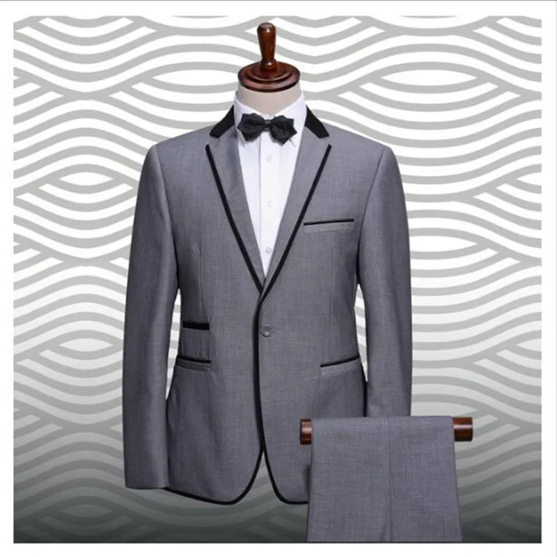 

Customized fashion new slim men's suit, men's business suit, standard size chart and a variety of colors to choose from