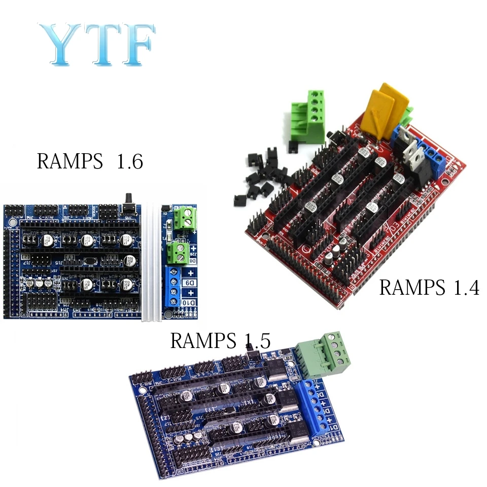 RAMPS 1.4 1.5 1.6 Panel Part Motherboard 3D Printers Parts Shield Red Black Controls