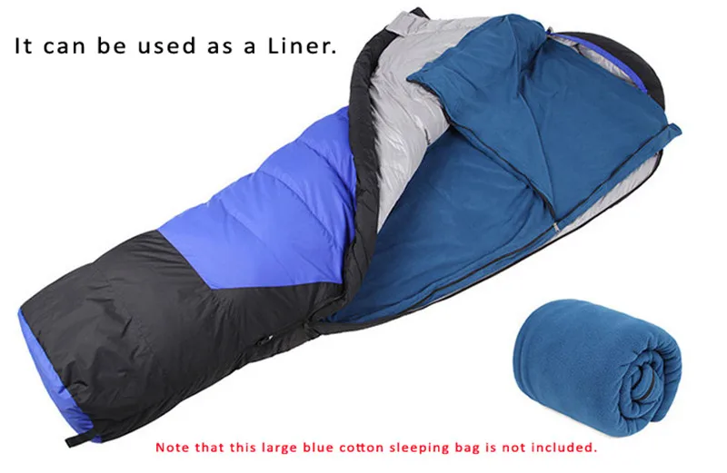 AOTU Ultra-light Portable Polar Fleece Sleeping Bag Ultralight Spring Winter Sleeping Bag Liner for Camping Travel with Carry