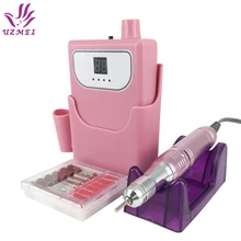 Новое поступление 30000 об/мин, Электрический Фрезер для ногтей, сверлильный станок Беспроводная лампа для ногтей искусство оборудование-гвоздь файл, фрезер для маникюра и педикюра ружье гвоздя набора инструментов