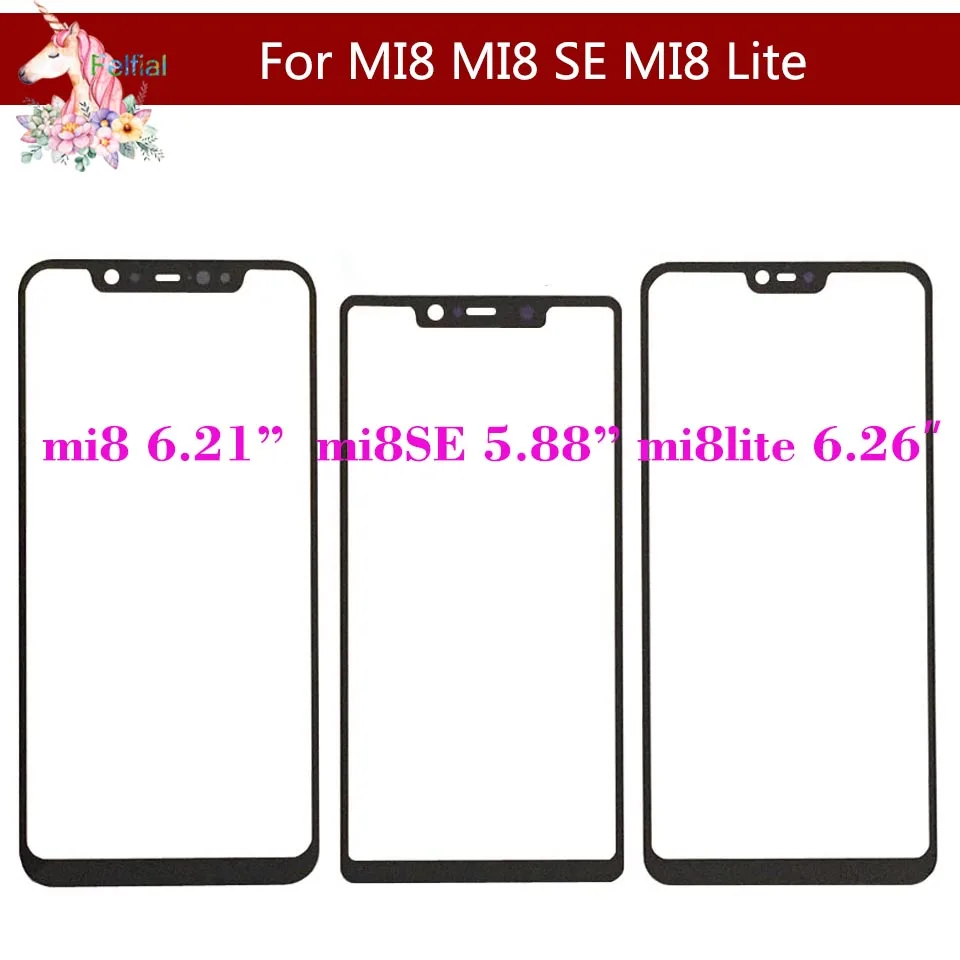 For Xiaomi MI 8 MI8 SE Lite Youth Pro Mi8i Touch Screen Panel Front Outer Glass Lens Touchscreen NO LCD Without Digitizer | Мобильные