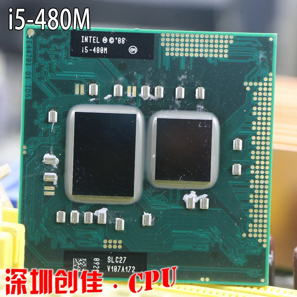 Процессор Intel Core I5 480m cpu 3 M/2,66 GHz/2933 MHz/двухъядерный процессор для ноутбука I5-480M совместимый с HM57 HM55