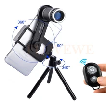 Телефон Lentes комплект 8X зум-объектив телефото Оптические стёкла телескоп для iPhone 6 7 сотовый телефон Зажимы штатив Bluetooth пульт дистанционного управления