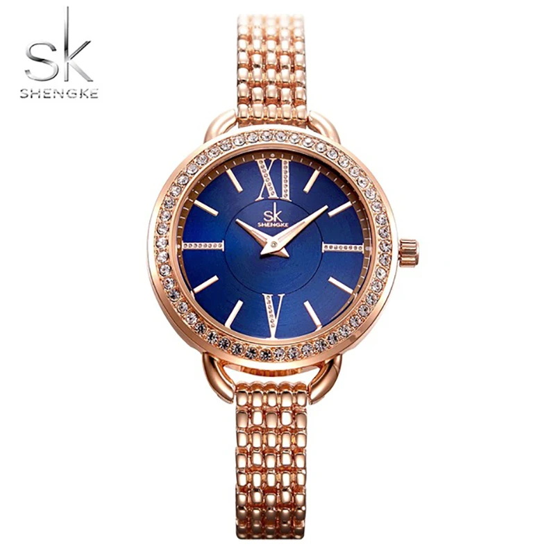 

Shengke SK Luxury Brand Women Quartz Watch Stainless Steel Fashion Jewelry Ladies Wristwatch Bracelet Gifts zegarek damski