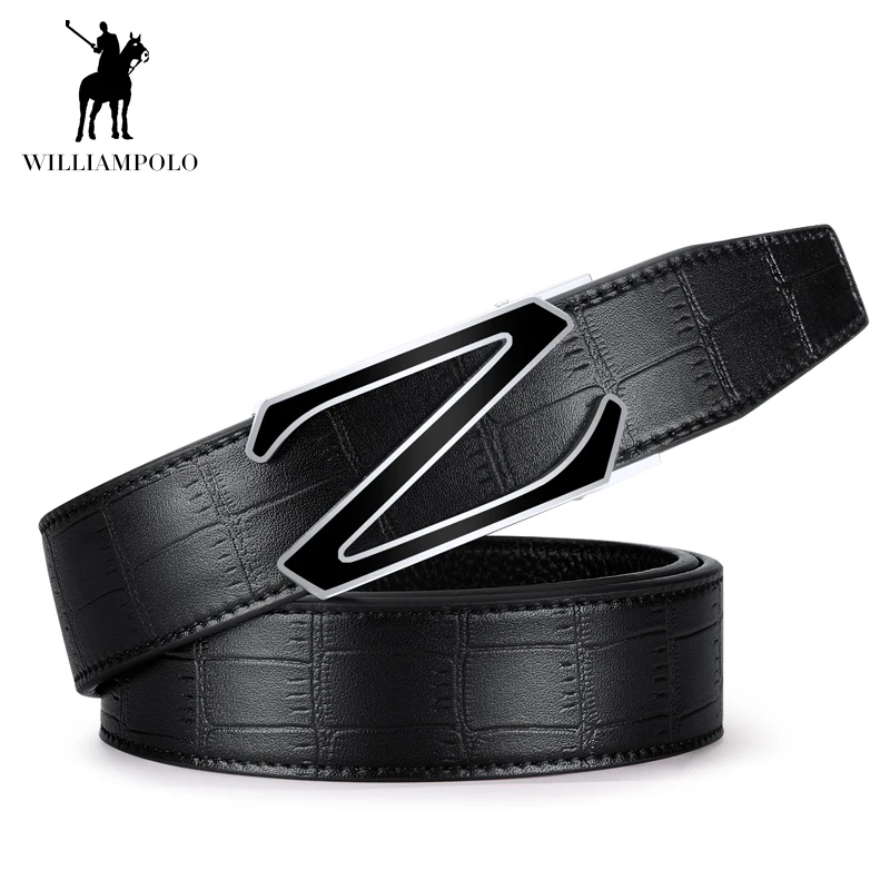 

Williampolo 2019 Luxury Brand Genuine Leather Belts Male Vintage Business Fashion Belt New Arrival PL18207-08P