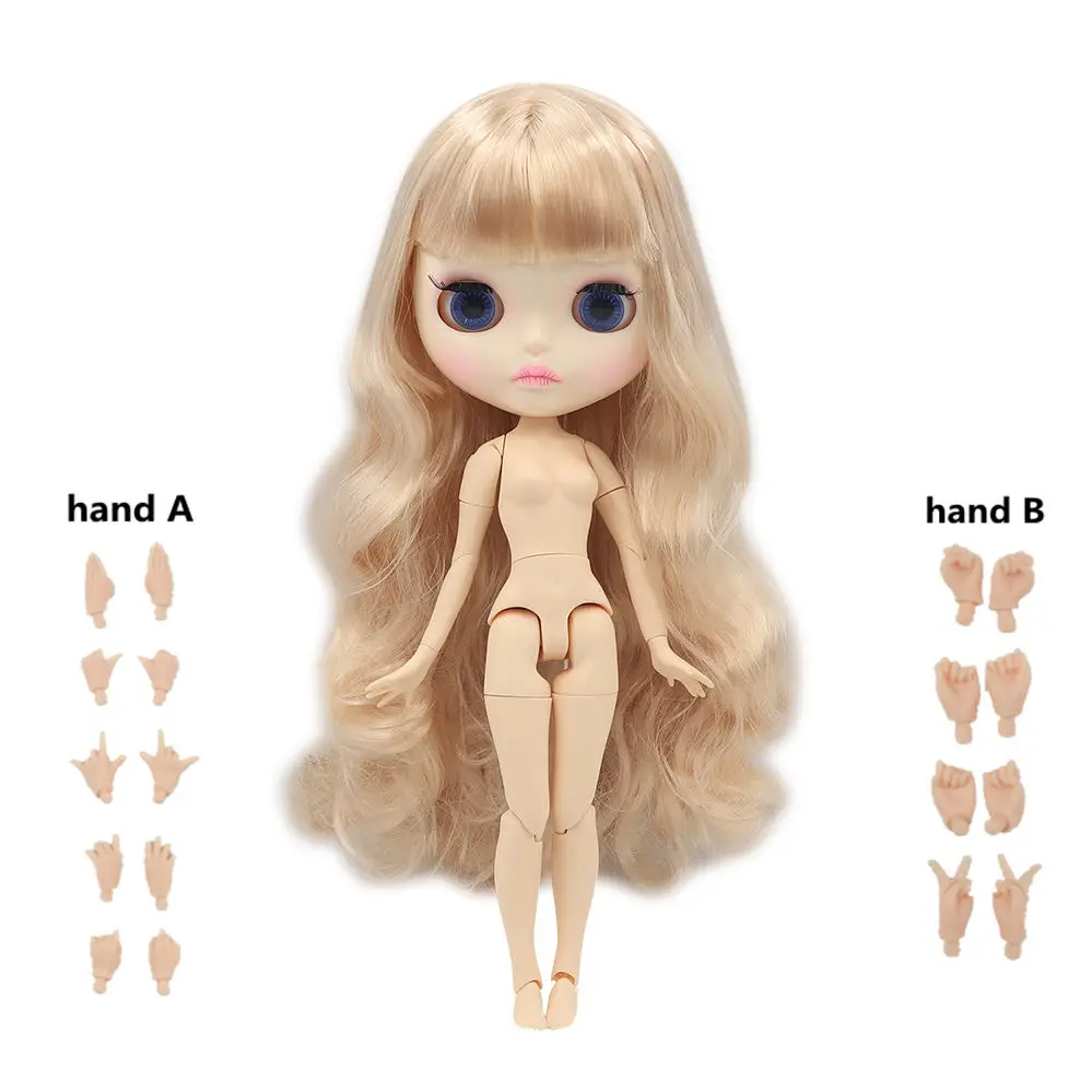 Blyth кукла ледяная 1/6 шарнир тело DIY обнаженные игрушки BJD модные куклы девушка подарок Специальное предложение на продажу с ручной набор A& B - Цвет: 280BL3139XM