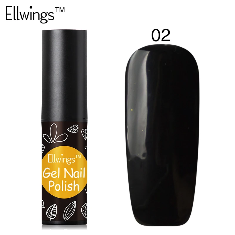 Ellwings 0,2 г неоновая пыль дизайн ногтей Лазерная Хамелеон Павлин блестящая голографическая пудра для ногтей эффект зеркальных ногтей искусство - Цвет: BLACK COLOR GEL