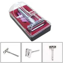 Бритва из одного сплава для мужчин, безопасная бритва для удаления волос, бороды, бритва, нож для бритья, бритва с лезвиями, коробка для хранения, подарок