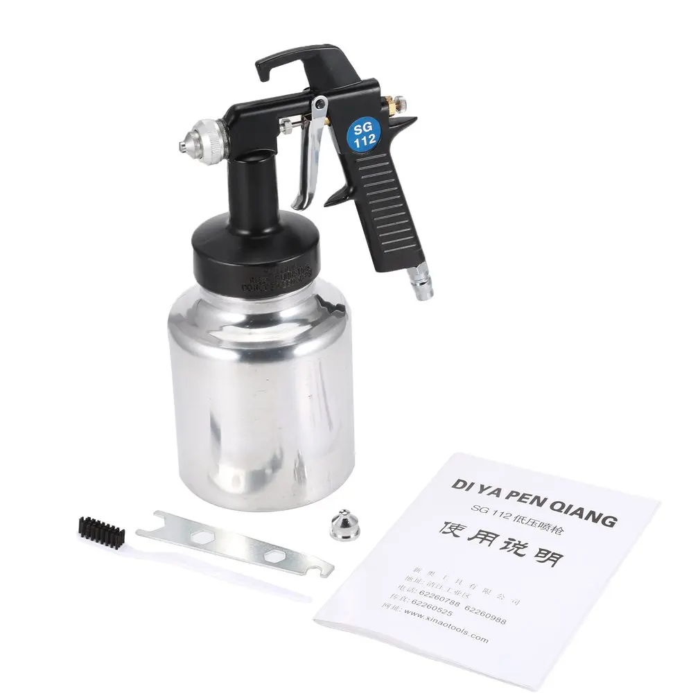 

SG112 Air Painter Spray Gun Pneumatic 1.3mm Nozzle 1000ML Airbrush Sprayer Painting Atomizer With Hopper For Painting Cars