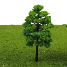 MagiDeal 20 adet HO plastik Model ağaçları tren demiryolu sokak yol köy mimari Model bina sahne düzeni