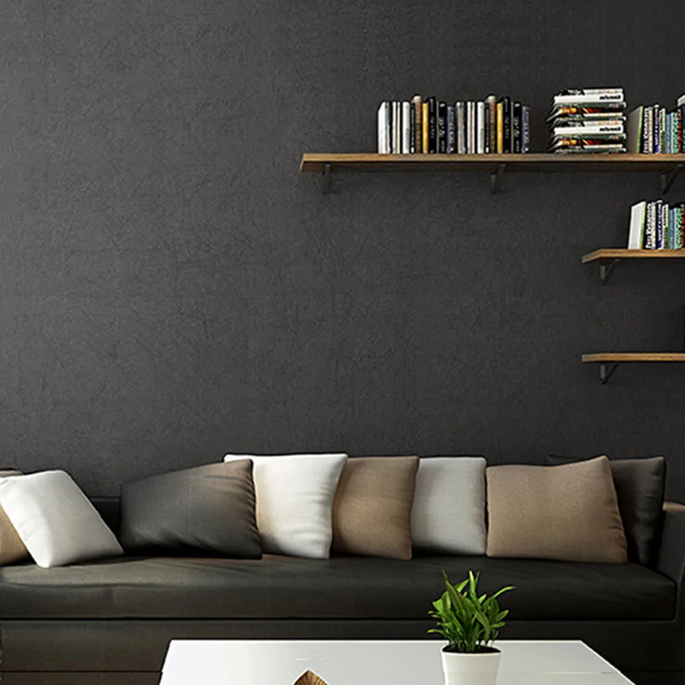 Online kopen wholesale zwart kleur behang uit china zwart kleur ...
