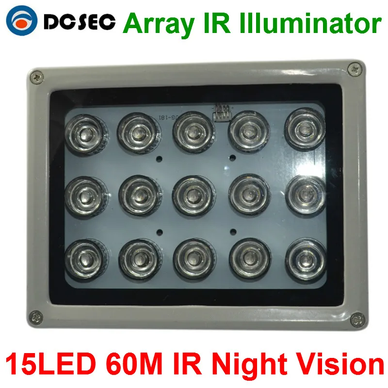 Long Distance 100m 850nm Infrared 15 Pcs High Power Ir Led Illuminator Infrared Assistant Light