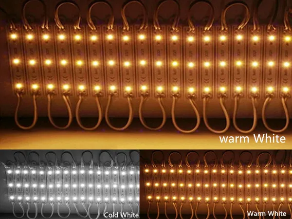 Wholesale1000pieces/лот 3 LED модуль SMD 5050 подсветка DC12V IP65 водонепроницаемый светло-красный/зеленый/синий/желтый /теплый белый/белый