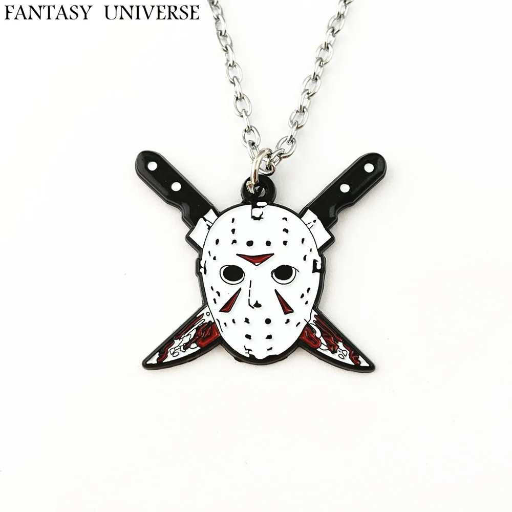 

FANTASY UNIVERSE Free shipping 20pcs a lot Jason Voorhees necklace HRKMJHS05