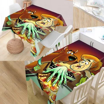 

Scooby Doo 02 Custom Table Cloth Oxford Print Rectangular Waterproof Oilproof Table Cover Square Wedding Tablecloth