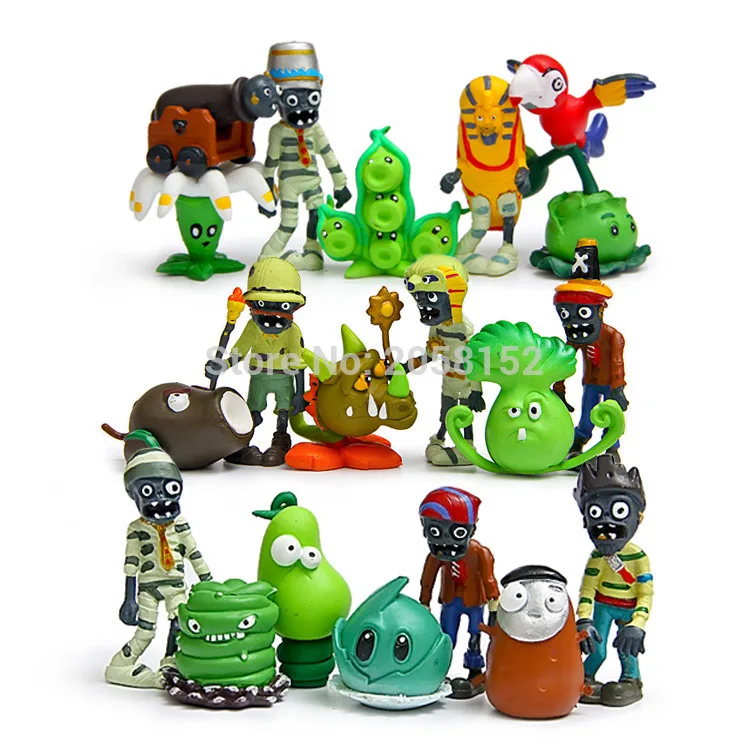 

20pcs/lot PVZ Plants vs Zombies Figures 4-8cm Plants and Zombies PVC Action Figures Collection Toys Boy Gifts