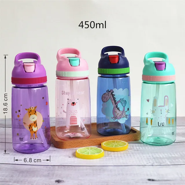 480ml Kids Sport Water Bottle Healthy Life Hiking Climbing Bottle for  Outdoor Children Feeding Water Cups vaso niños pajita