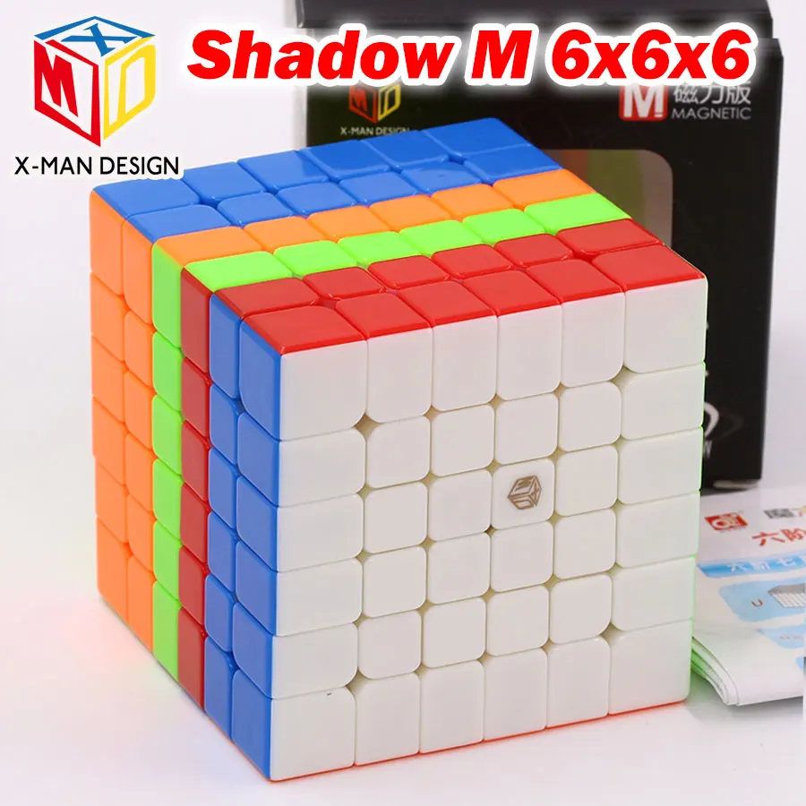 Пазл волшебный куб QiYi Xman 6x6x6 6*6 Shadow M Магнитный профессиональный Развивающий Твист