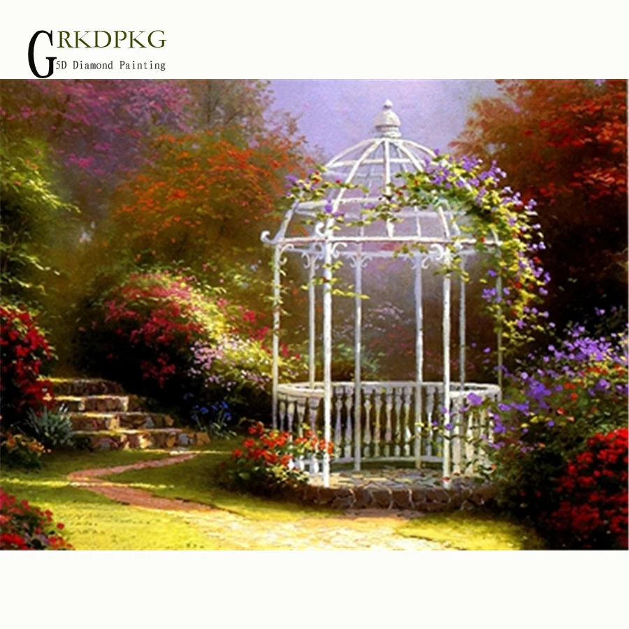 NEW 5D diy Full Square/Round Diamond Painting building gift Cross Stitch Embroidery Mosaic Wedding decoration | Дом и сад