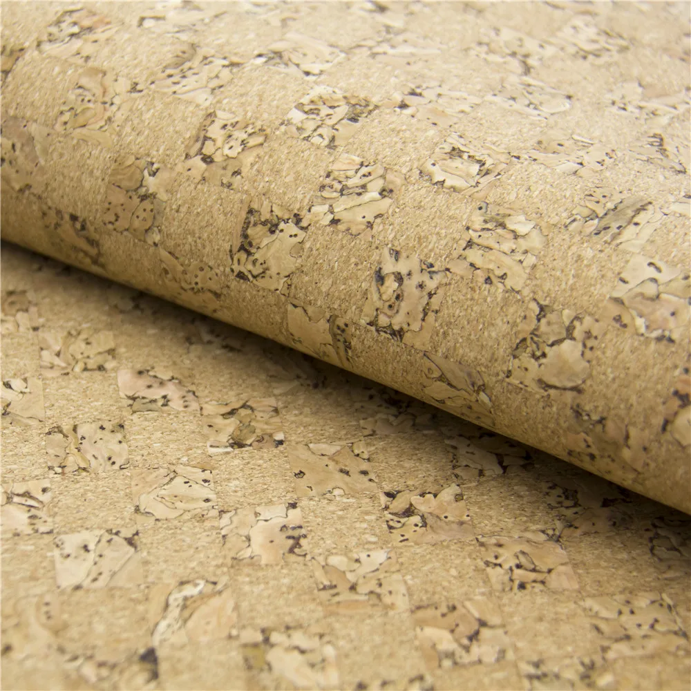 Cork fabric 65*50cm/25.5*19.6inch Wood grain Natural cork leather