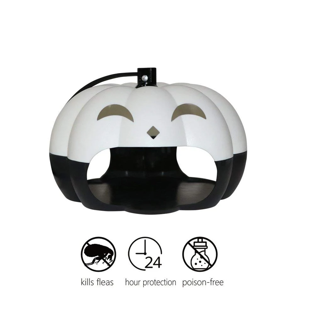 

Newest Flea Killer Light Trap Lamp Sticky Pumpkin Shape Pest Control Odorless Non-toxic For Home