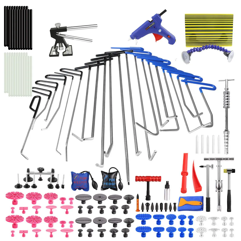 

Dent Puller PDR Tool for Hail Damage Removal Dent Repair PDR Rods Slide Hammer Dent Lifter Glue Gun Tap Down Pdr Reflect Board