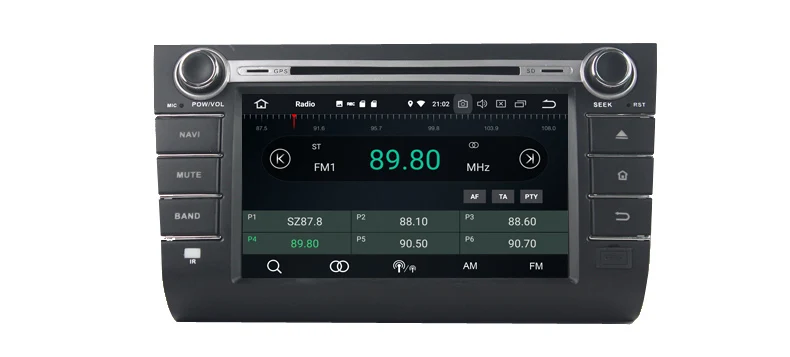 Perfect Two din car audio gps player for suzuki swift 2013-2016 with android 9.0 car dvd player gps navigation wifi mirror link headunit 8
