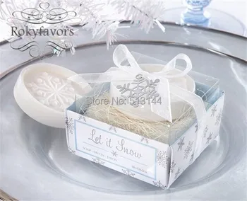 

Free Shipping 50PCS Snowflake Scented Soap Favors Wedding Favors Party Ideas Wedding Party Supplies Event&Anniversary Gifts