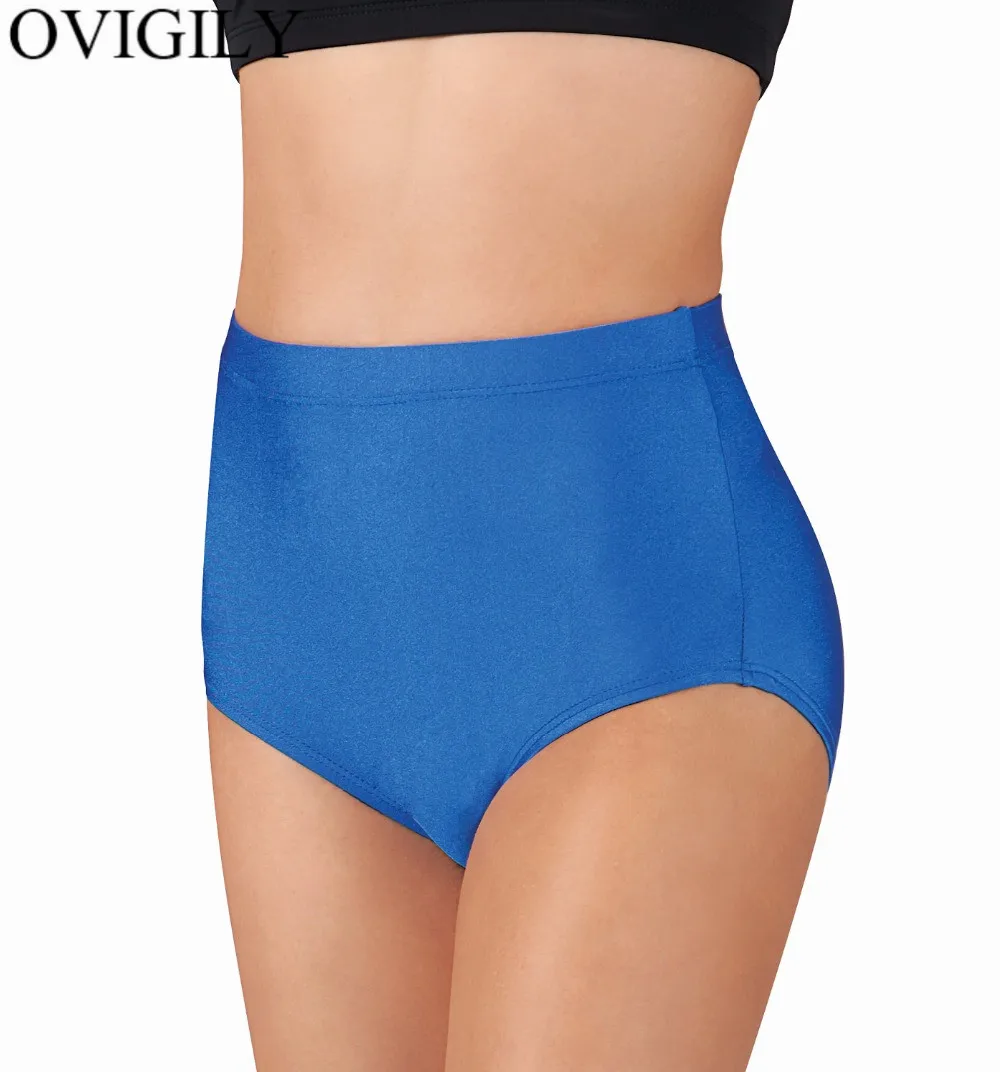 

OVIGILY Women's Black Jazz Spandex Dance Shorts Girls Gymnastics Shorts Exercise Work Out Shorts Underwear Cheer Teams Show