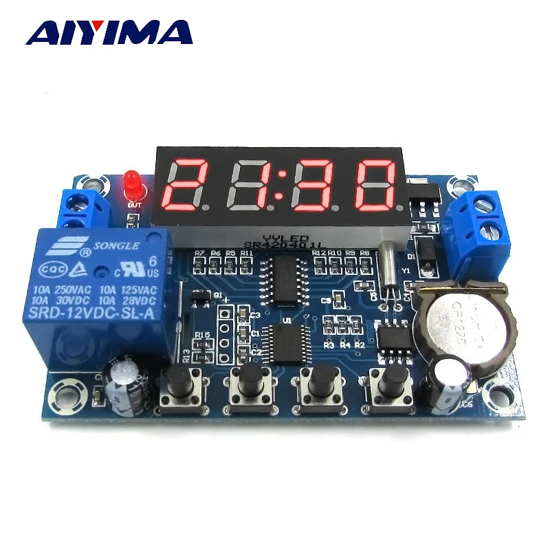 

12V Clock Timer Controller 24H Timing Three Groups Time Memory Control Module