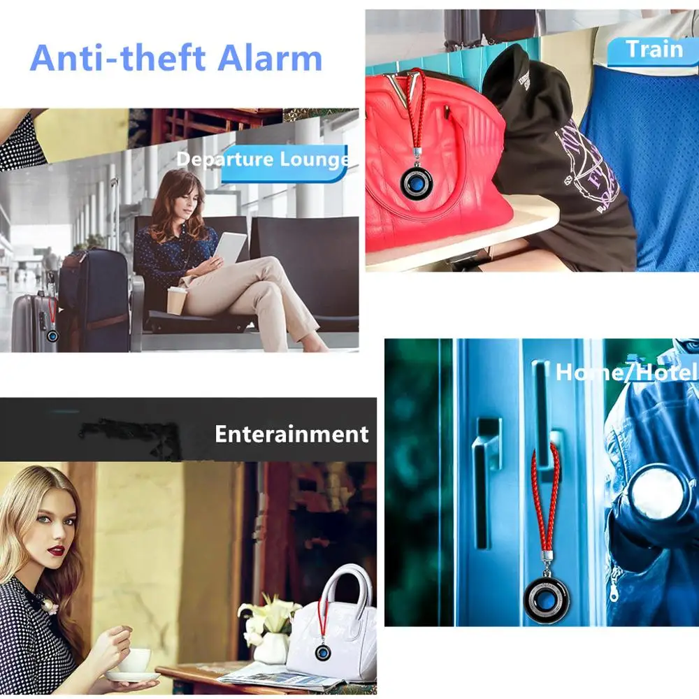 Anti-Spy Hidden Camera Laser Detector Spy Camera Finder Anti Theft, Personal Security Alarm Security Motion Vibration Sensor