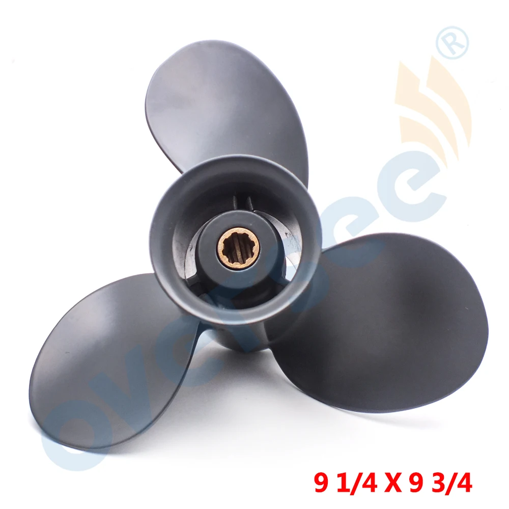 9 1/4x9 3/4 Pitch Aluminum Outboard Propeller For Honda Outboard Motor