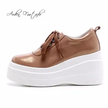 Arden Furtado/ г. весенне-осенняя новая стильная женская обувь на танкетке 8 см, на платформе, с перекрестной шнуровкой, модная повседневная обувь, женские лоферы