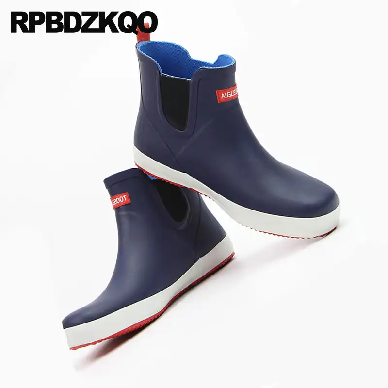 aigle ankle rain boots