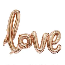 108*65cm Wedding Ligatures LOVE Balloon Supersize Large Red Foil Air Balloons Party Say Love Decoration Marriage Ballon Supplies