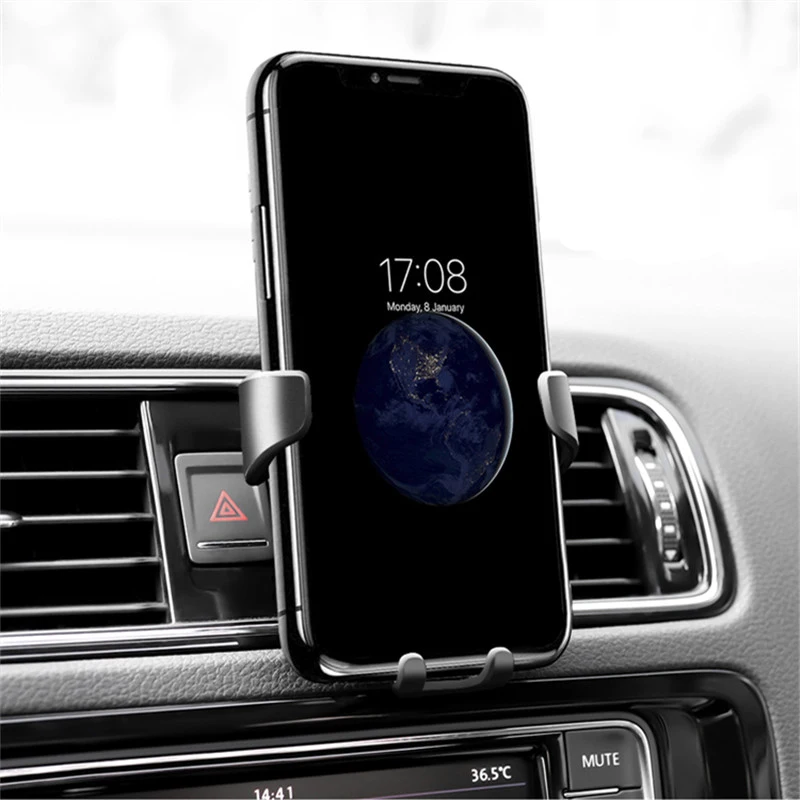 Car Mobile Phone Holder Clip Type Air Vent Mount For