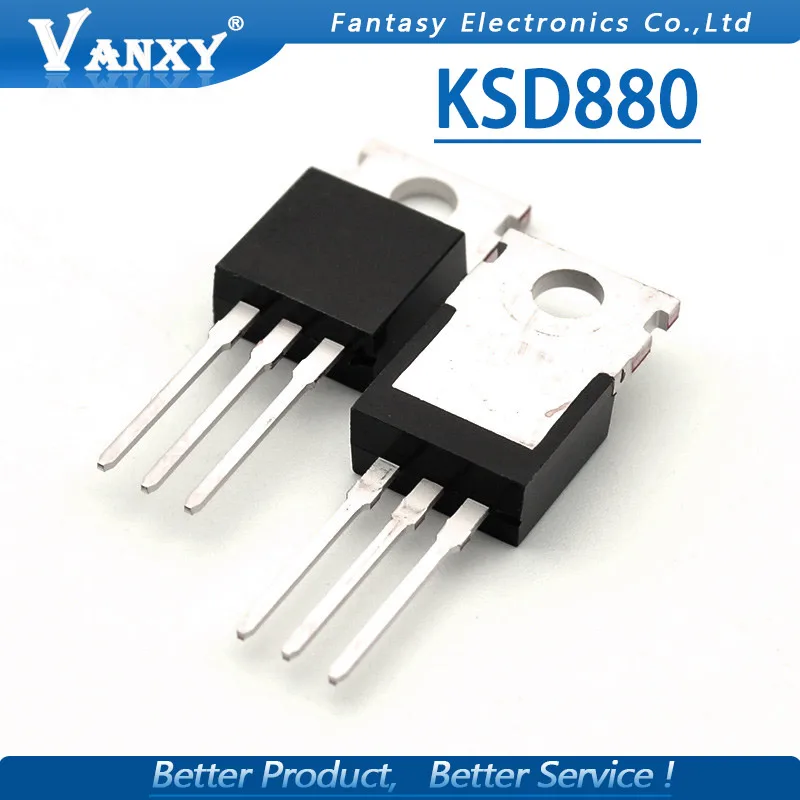 10 шт. KSD880-220 D880 KSD880-Y KSD880Y Силовые транзисторы NPN транзистор 3A 60V транзистор