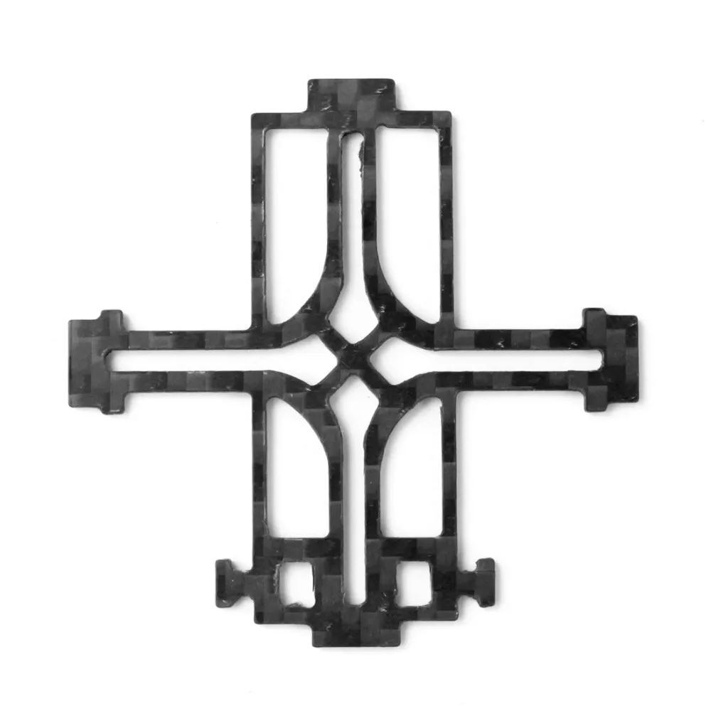 Détail des fixations moteur et du châssis carbone du cadre QX80 pour drone brossé