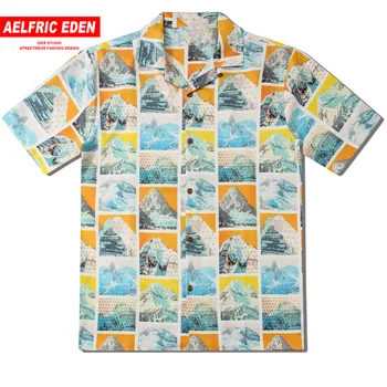 

Aelfric Eden Snow Mountain 3d Print Fashion Short Sleeve 2019 Summer Shirts Hip Hop Tops Tees Casual Streetwear Skateboard Shirt