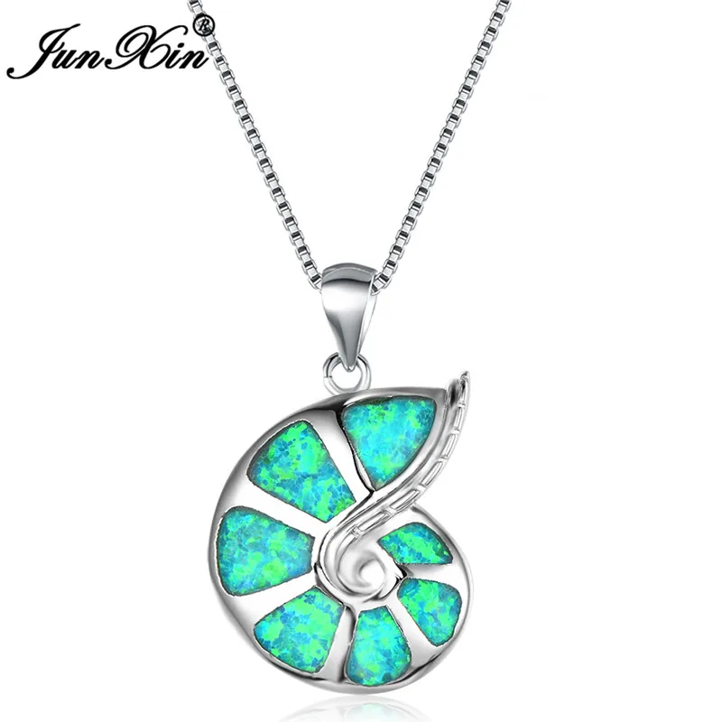 Collier Pierre Opale de Feu Blanc Chaîne Plaquée Argent Rose Violet Pendentif