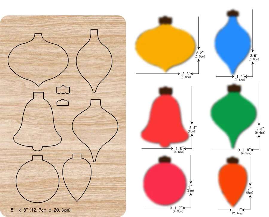 

New Christmas bell wooden dies cutting dies for scrapbooking V-3028