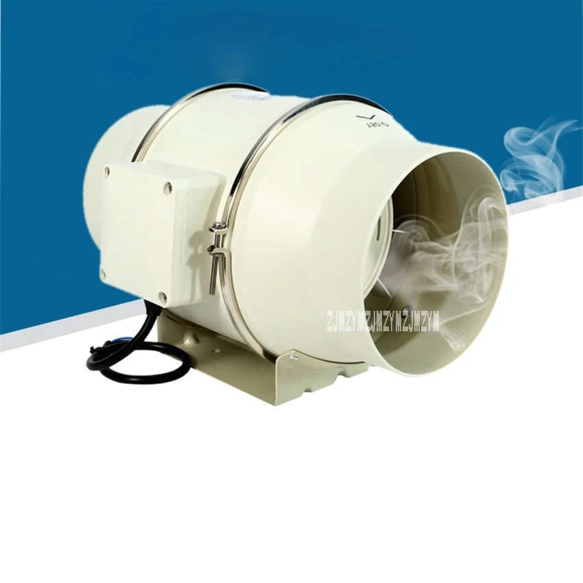 new-arrival-td-150e-6-inch-mute-bathroom-ventilation-system-exhaust-air-mixed-flow-inline-ventilators-duct-fan-blower-220v-50hz